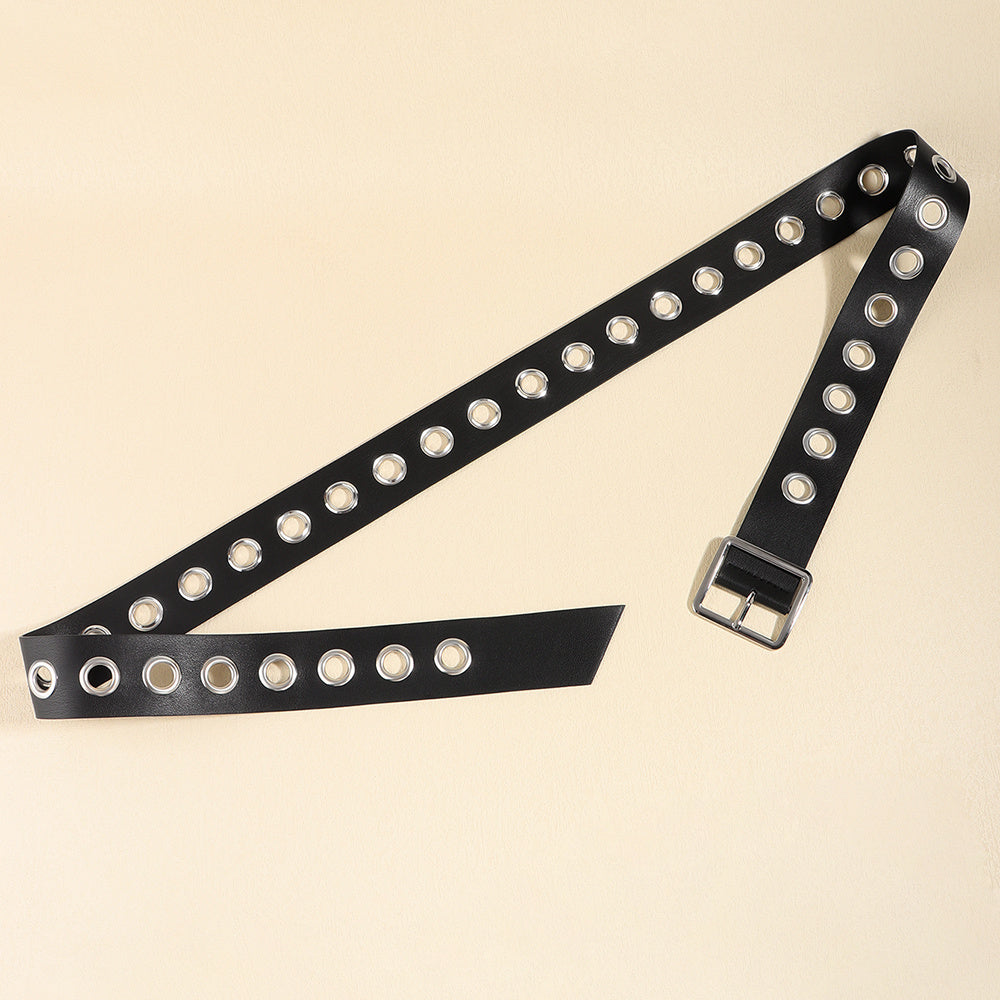 Unisex Punk Belt - Hollow PU Fashion My Store