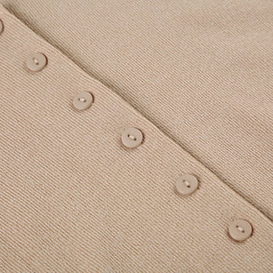 French Romantic Girl Style Base Breasted Knitted Dress - A-Line Skirt My Store