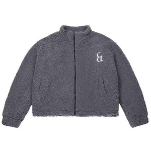 Men's Retro Sherpa Fleece Stand Collar Oversized Winter Coat - MRC STORE