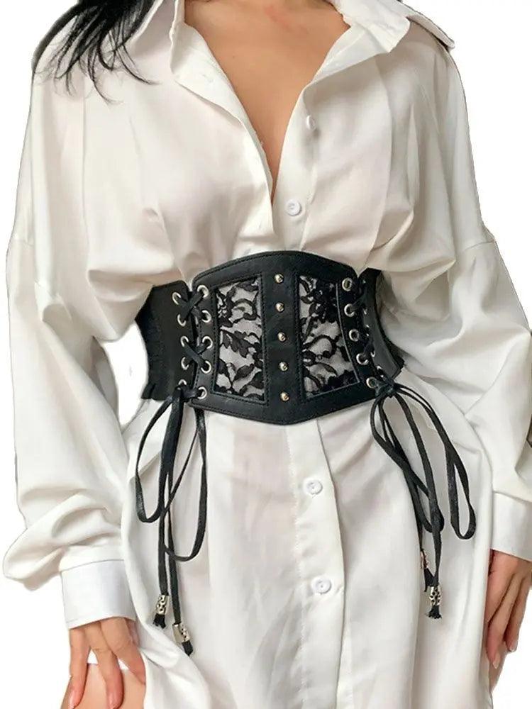 Lace Ladies Waistband Wide Elastic Corset Decoration - MRC STORE