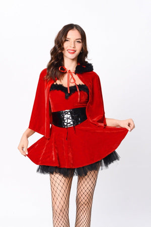 Christmas Costume Set – Women's Corduroy Cosplay Outfit - MRC STORE