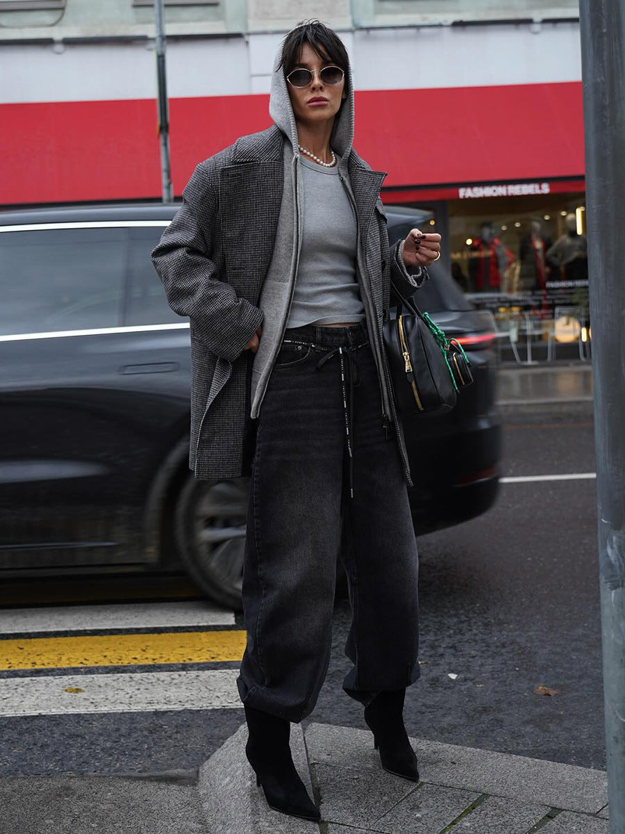 Mid-Length Double-Breasted British-Style Wool Coat MRC STORE