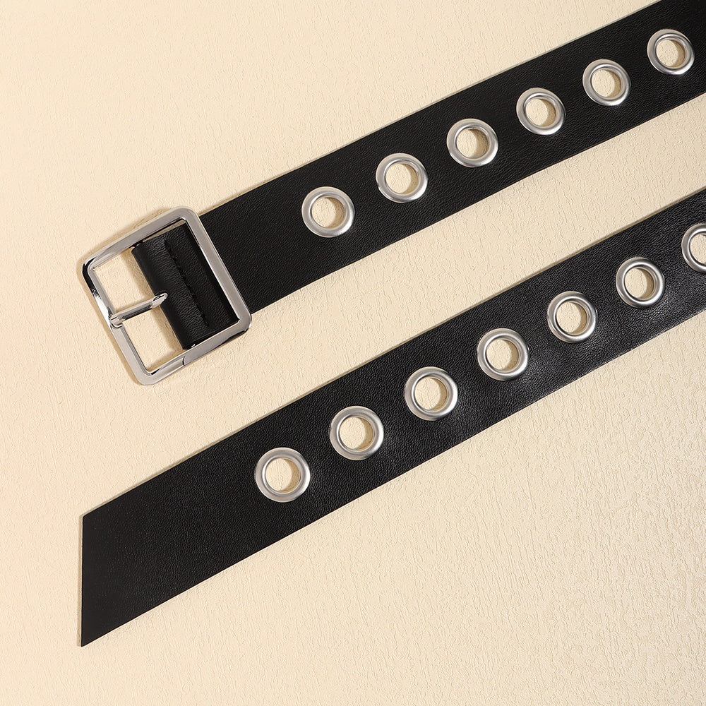 Unisex Punk Belt - Hollow PU Fashion My Store