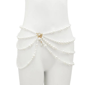 Multi Layer Pearl Waist Chain - MRC STORE