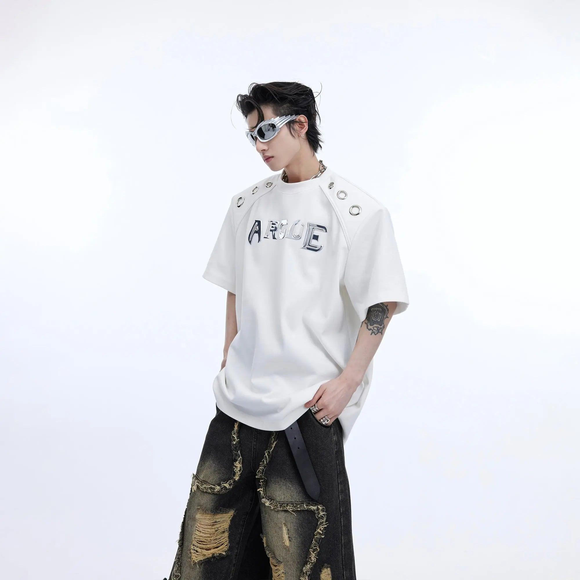 Metal Ring Design T-Shirt - MRC STORE