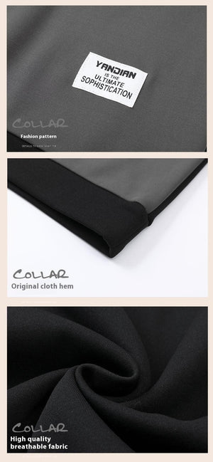 Composite Stitching Contrast Color Sweatshirt - MRC STORE