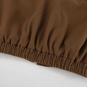 Vintage Woolen Stand Collar Coat - MRC STORE