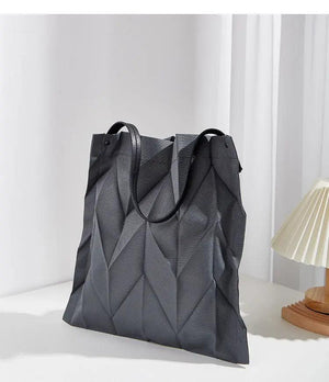 Pleated Shoulder Lightweight Bucket Bag - MRC STORE
