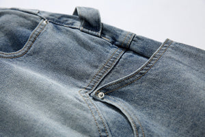 Men’s Denim Shorts - Multi-Pocket Ripped My Store