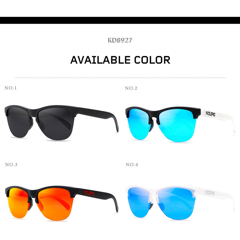 Men’s TR90 Half-Frame Polarized Sunglasses - UV400 Protection My Store