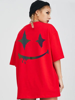 Loose Plus Size Round Neck T-Shirt - MRC STORE