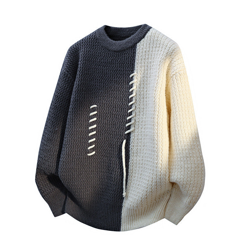 Thermal Loose Round Neck Sweater Pullover MRC STORE