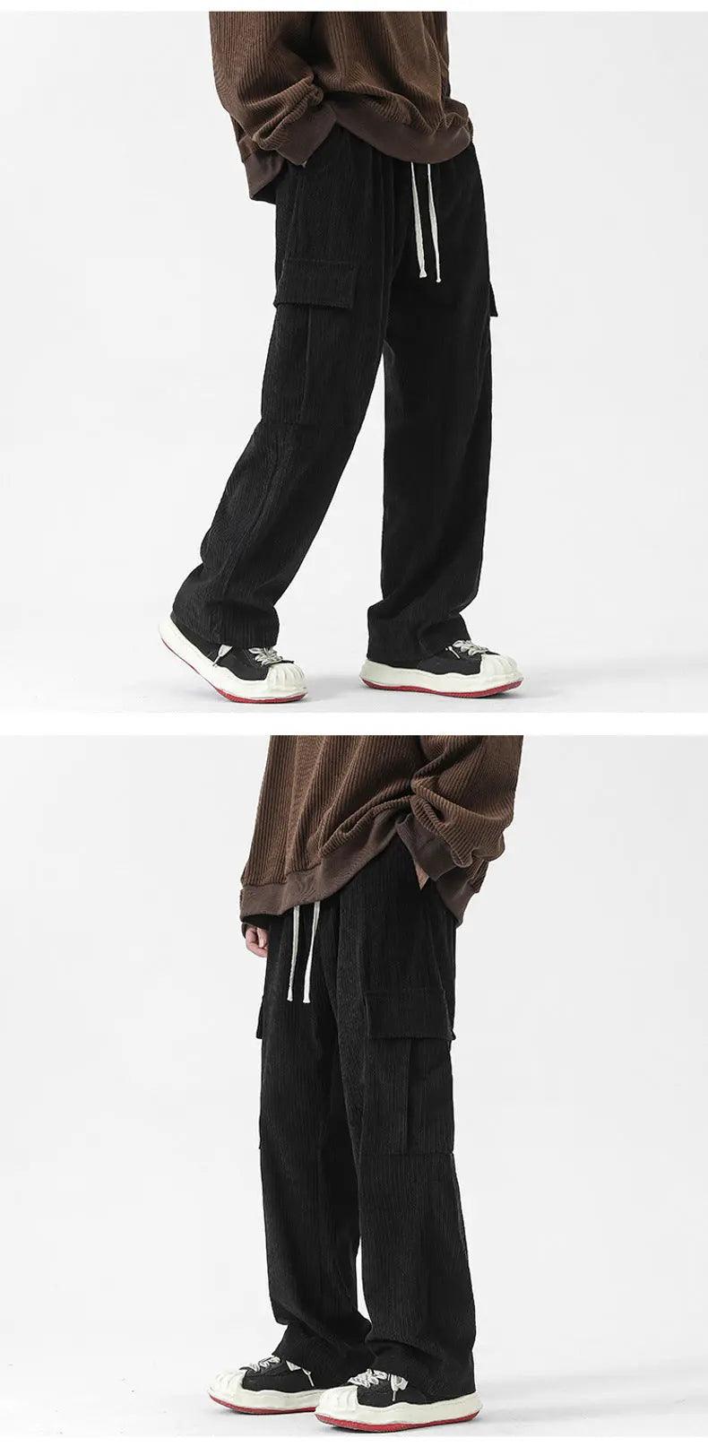 Loose Corduroy Cargo Pants - MRC STORE