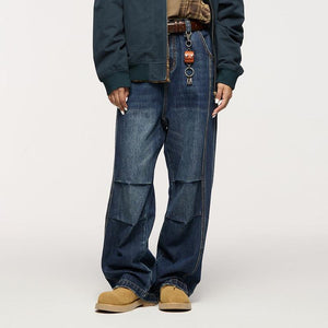 Men's Loose Retro Straight Jeans - MRC STORE