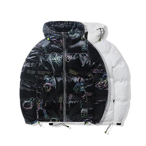 Winter Glossy Hooded Cotton Coat - MRC STORE