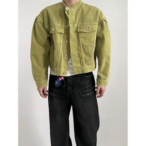 Lapel Loose Denim Jacket - MRC STORE