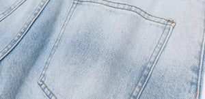 Men’s Washed Jeans - Blue White Machete My Store