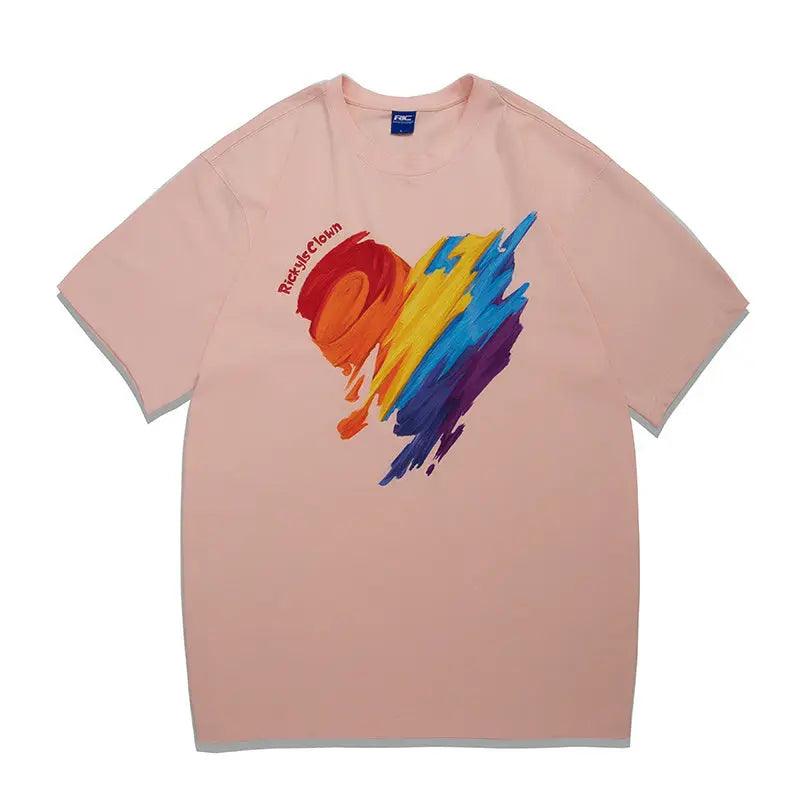 Rainbow Love Graffiti Tee - MRC STORE