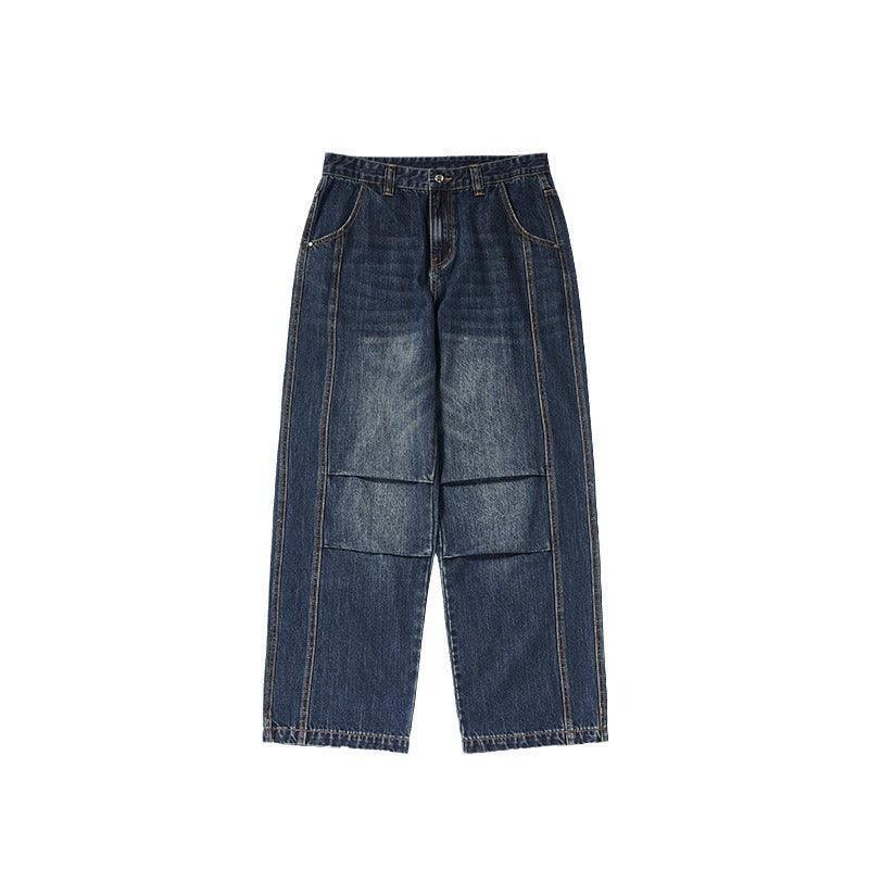 Men's Loose Retro Straight Jeans - MRC STORE