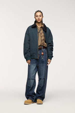 Men's Loose Retro Straight Jeans - MRC STORE