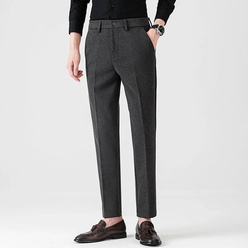 Woolen Men's Casual Stretch Suit Pants - MRC STORE