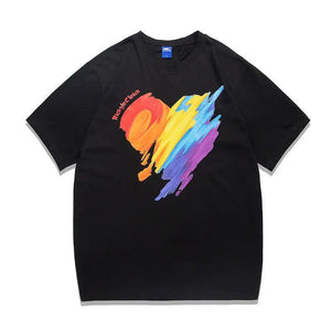 Rainbow Love Graffiti Tee - MRC STORE