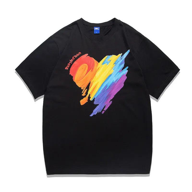 Rainbow Love Graffiti Tee - MRC STORE