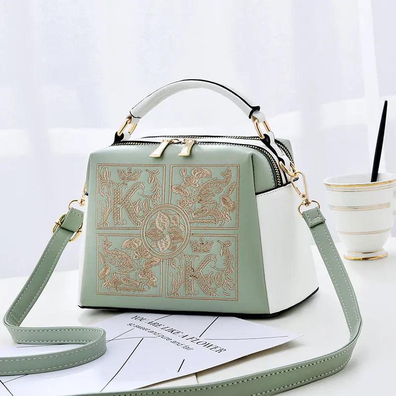 Embroidered Cross body Shoulder Bag - MRC STORE