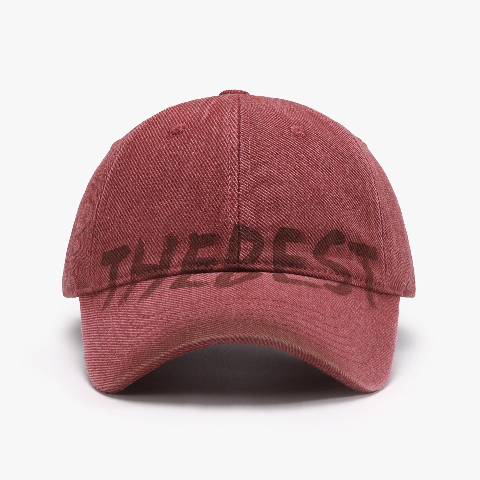 Letter Graffiti Curved Brim Soft Top Cap - MRC STORE