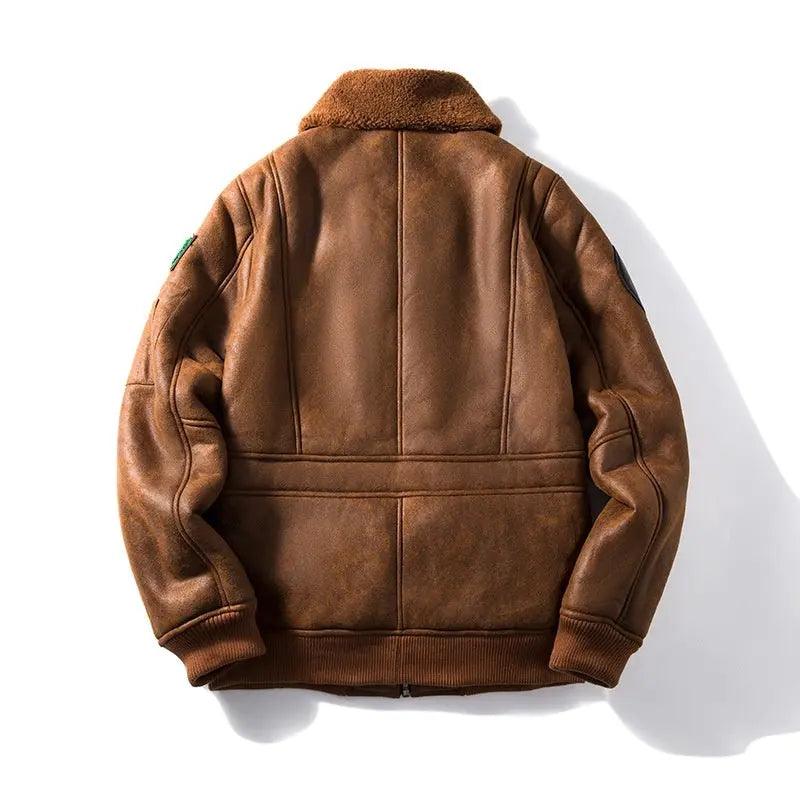 Lambswool Fleece-lined Suede Jacket - MRC STORE