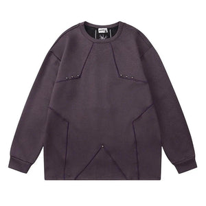 Trendy Star Pattern Sweater – Stylish & Cozy Knitwear - MRC STORE