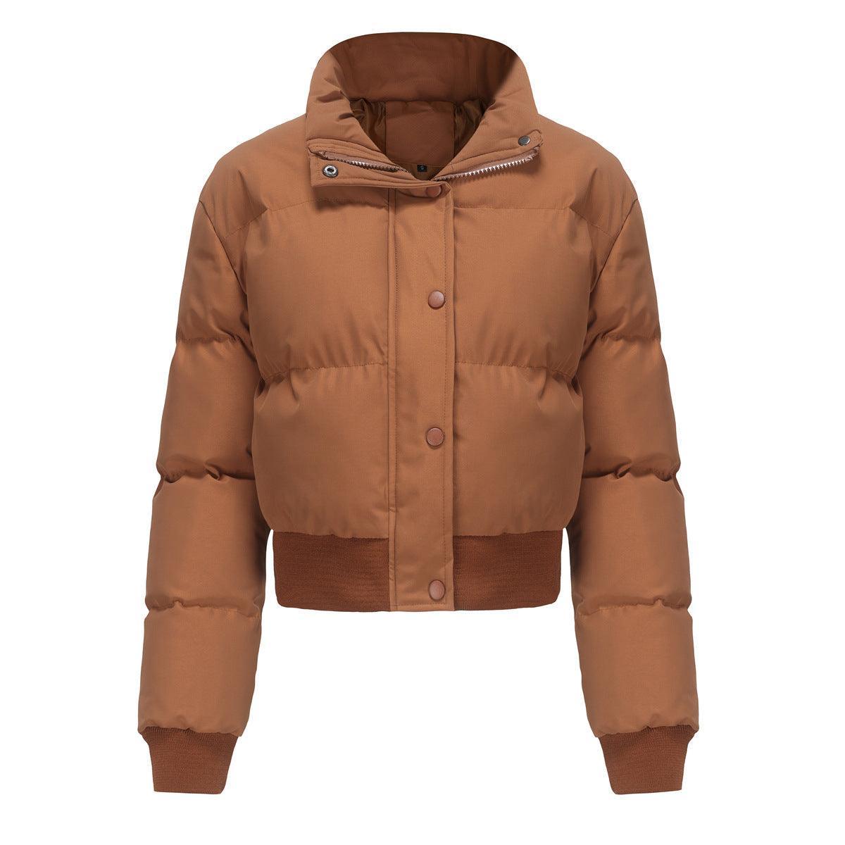 Short High-Collar Warm Coat - MRC STORE