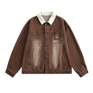Vintage Punk Denim Jacket - MRC STORE
