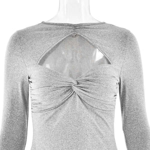 Slim-Fit Hollow Out T-Shirt - MRC STORE