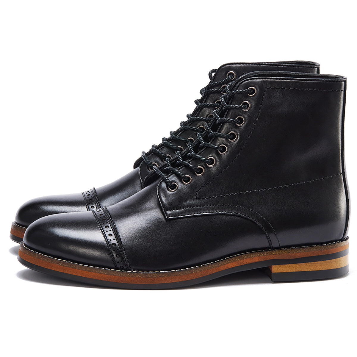 High Street Mid-Top Genuine Leather Martin Boots MRC STOREÂ 220.00