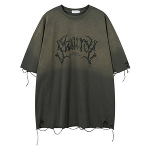 Men’s Retro T-Shirt - Tattered Loose Print My Store