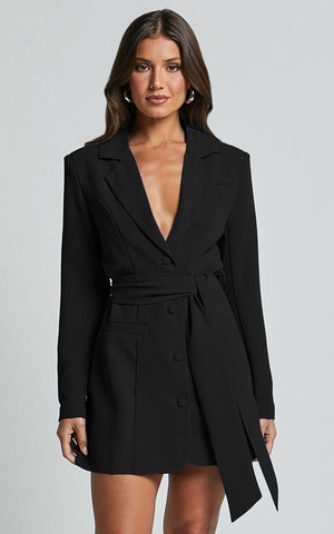 Women’s Slim Fit Coat - Lace-Up Long Sleeve My Store  29.27