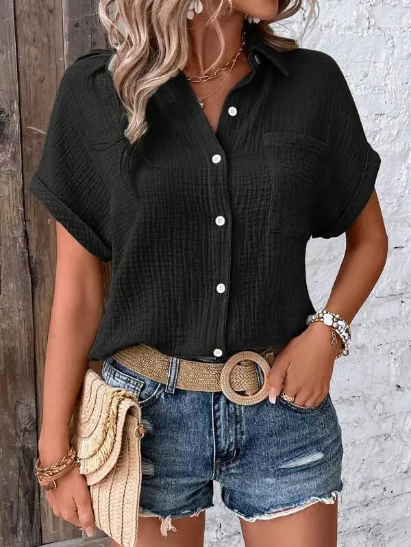 Women's Sleeve Button Shirt - MRC STORE