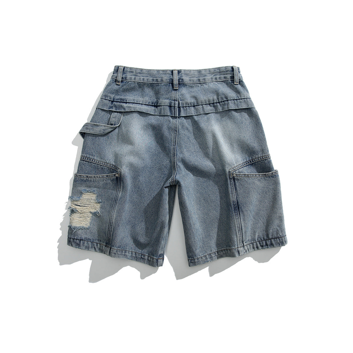 Men’s Denim Shorts - Multi-Pocket Ripped My Store