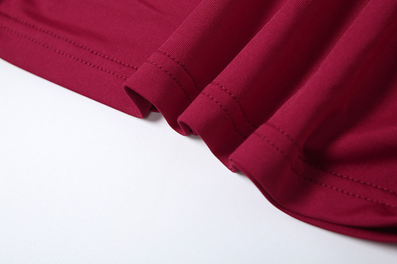 Women’s Sheath Dress - High Collar Pleated My Store