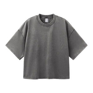 Men's Cotton Washed-out Vintage Trendy Brand T-shirt My Store