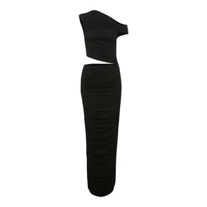 Low Waist Pleated Dress - MRC STORE