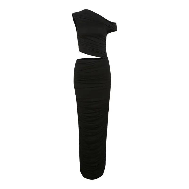 Low Waist Pleated Dress - MRC STORE