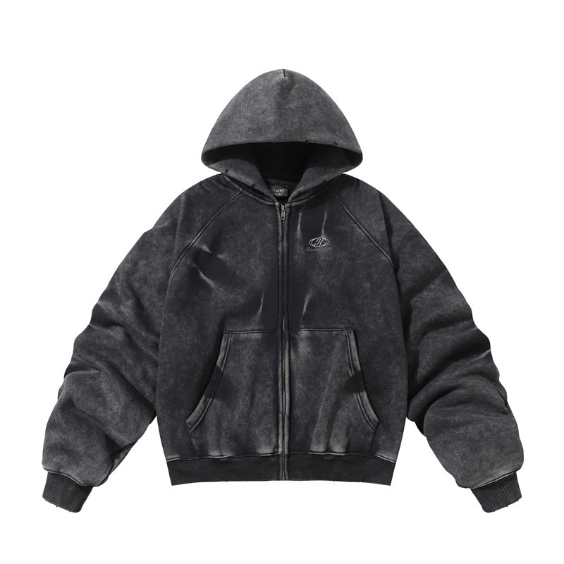 Men’s Fleece Hoodie - Retro Washed Style My Store 42.55