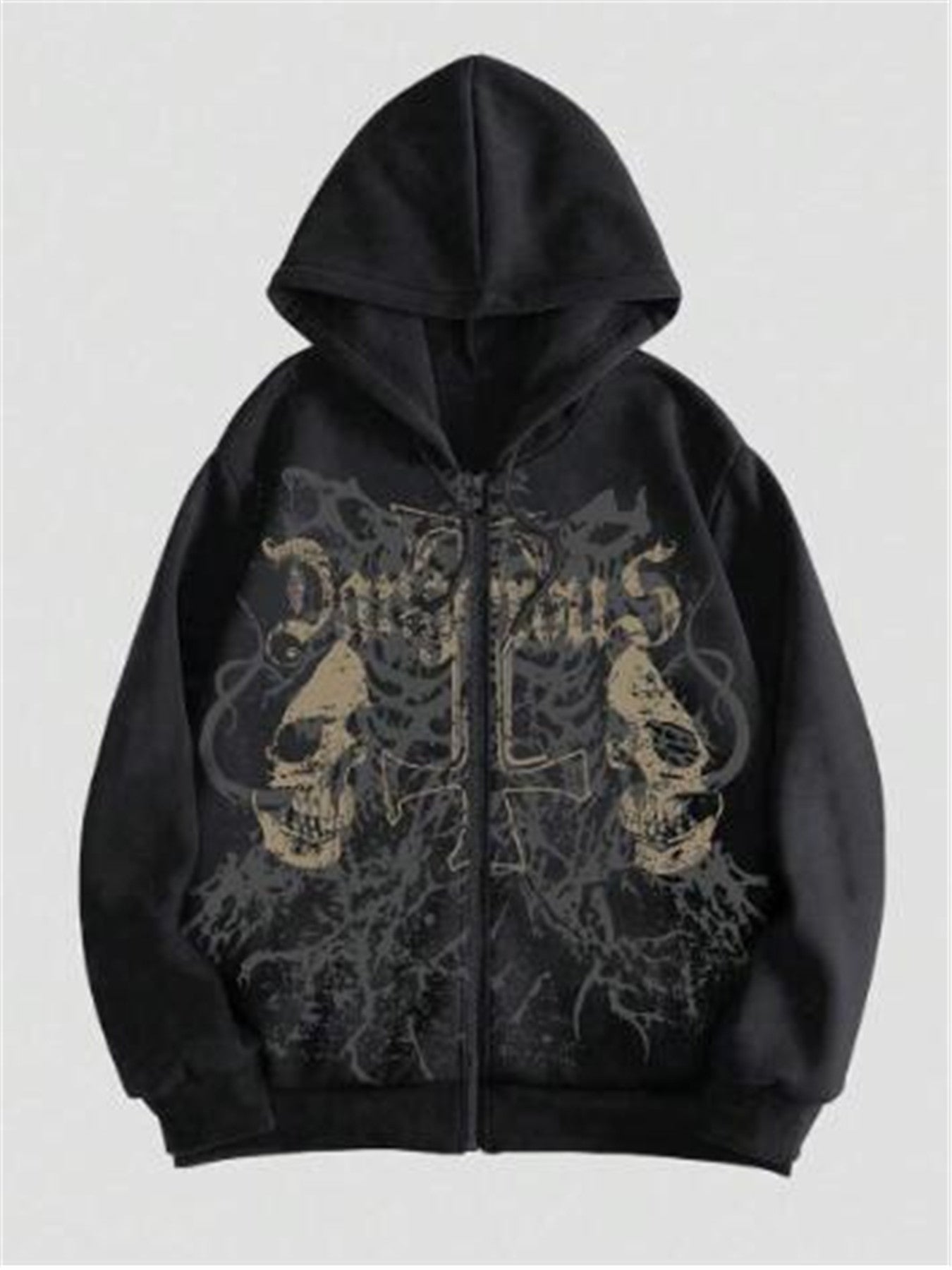 Skull Print Harajuku Hooded Sweatshirt MRC STORE  40.00