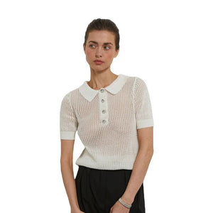 Women’s Knitwear Top - See-Through V-Neck My Store