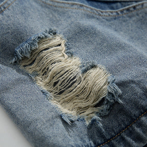 Men’s Denim Shorts - Multi-Pocket Ripped My Store