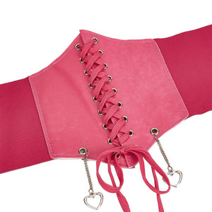 Women’s Fashion Belt - Elastic Chest Pink My Store  17.11
