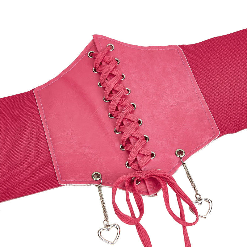 Women’s Fashion Belt - Elastic Chest Pink My Store 17.11