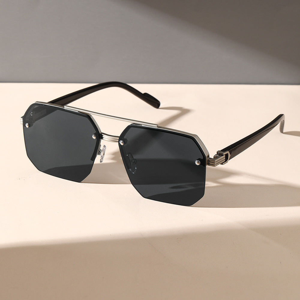 Men’s Fashion Sunglasses - Versatile Silver Gold My Store